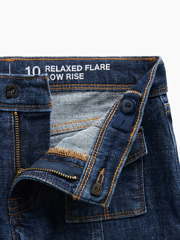 Kids Low Rise Relaxed Flare Jeans