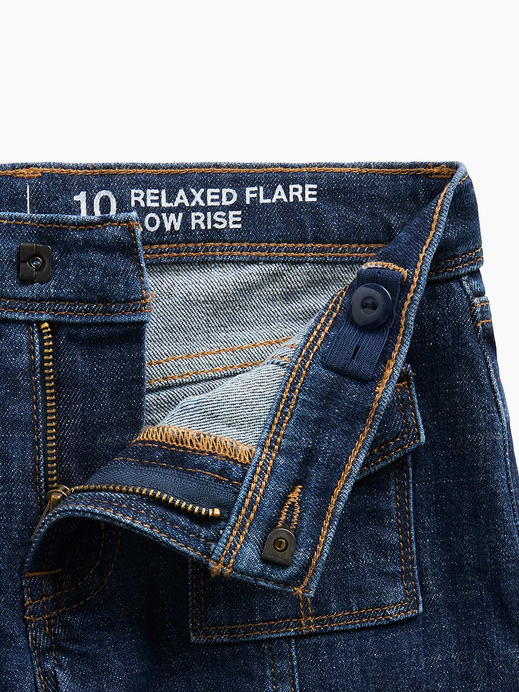 Image number 7 showing, Kids Low Rise Relaxed Flare Jeans