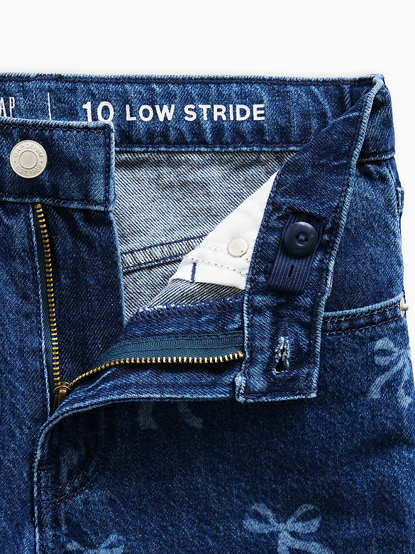 Kids Low Rise Stride Wide-Leg Jeans