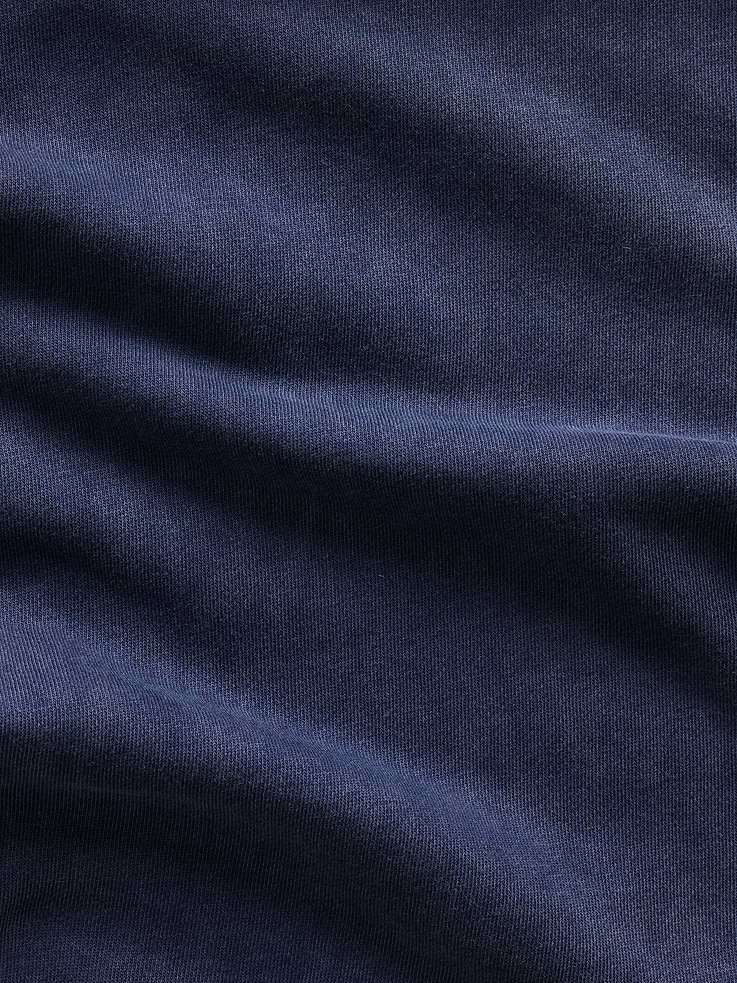 L'image numéro 5 présente Pantalon en coton ouaté coupe baril en jersey bouclette VintageDoux