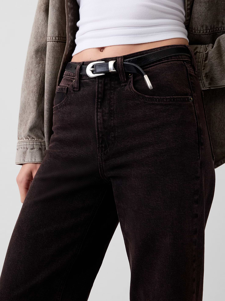 Image number 5 showing, High Rise Stride Wide-Leg Jeans