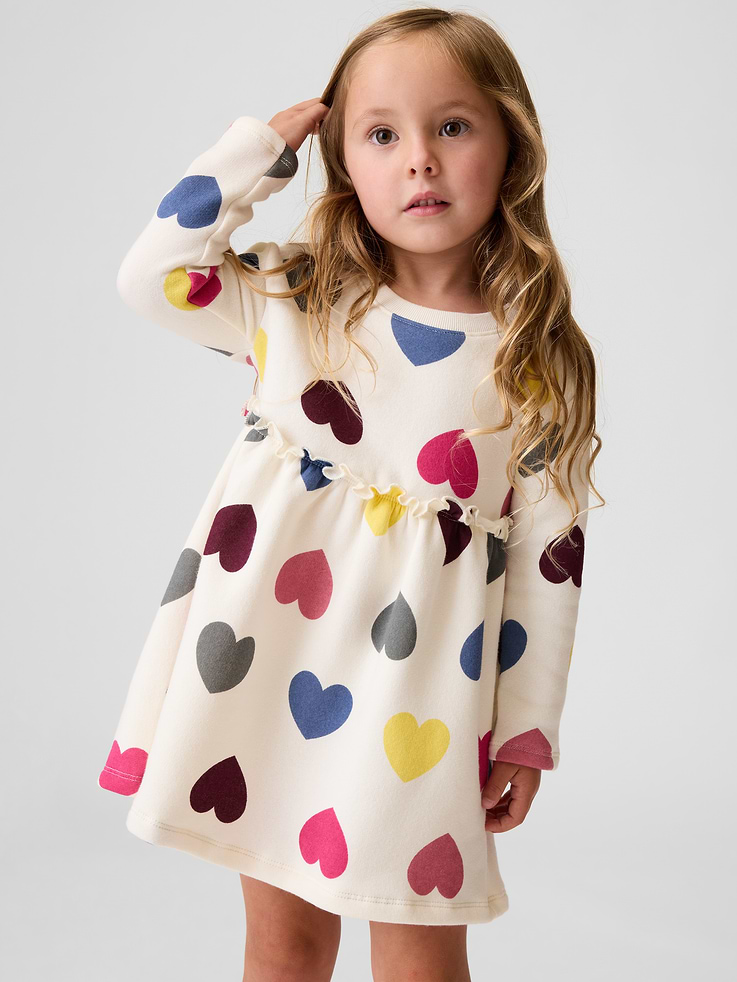 Image number 1 showing, Baby & Toddler Sweatshirt Dress