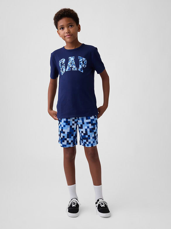 Kids 100% Recycled Pull-On Mesh Shorts