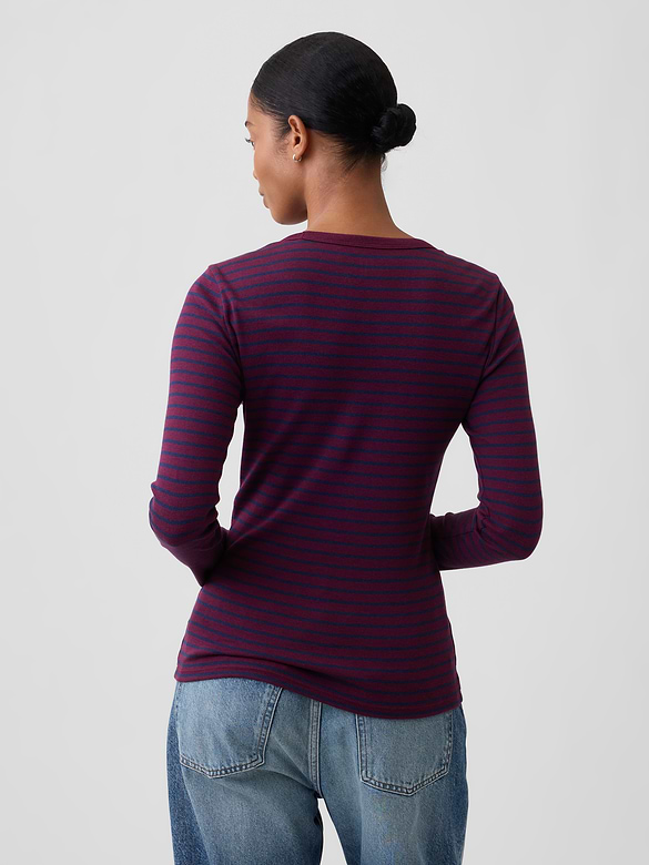 Modern Ribbed Crewneck T-Shirt