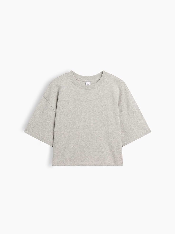 Image number 2 showing, Relaxed Cropped Crewneck T-Shirt
