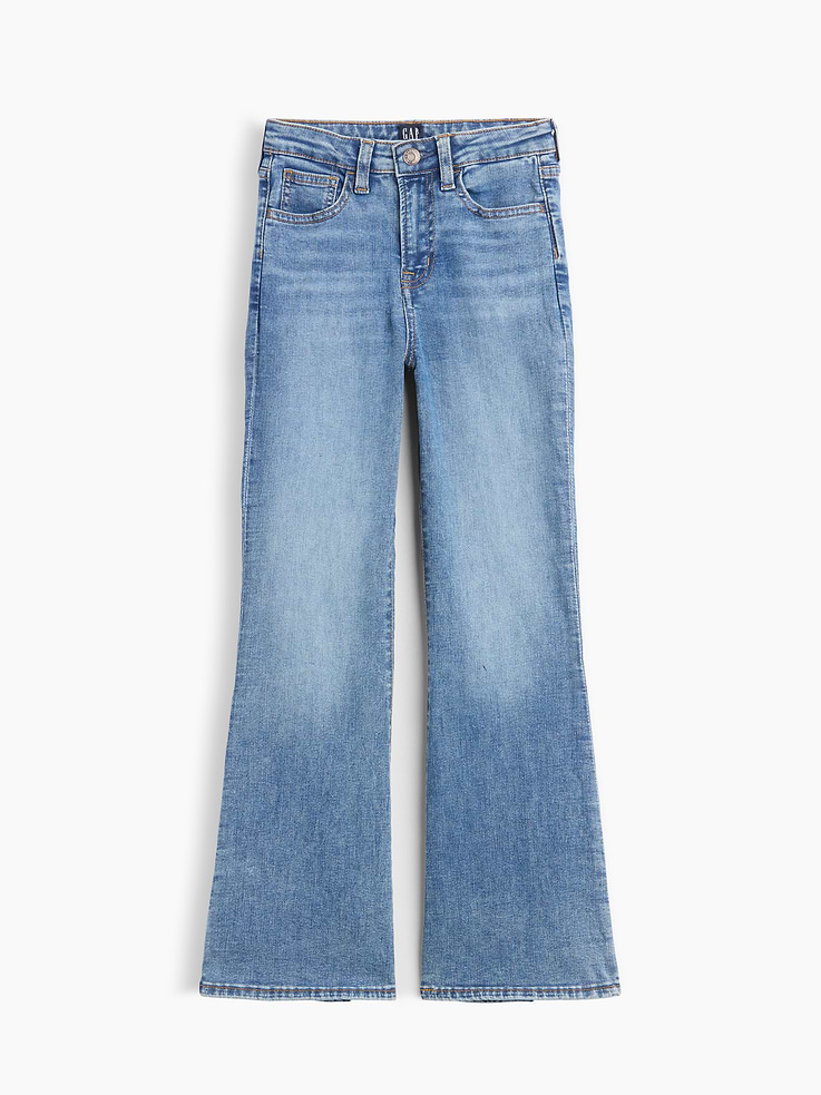 Image number 1 showing, Kids High Rise '70s Flare Jeans