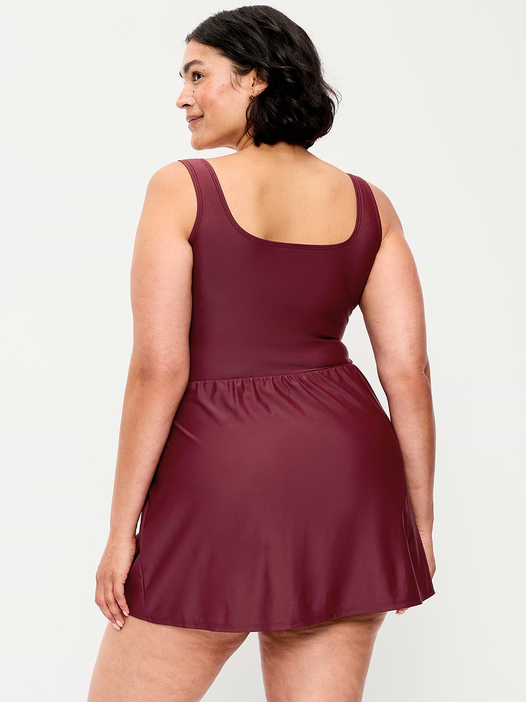 Image number 8 showing, Matte Side-Tie Swim Dress