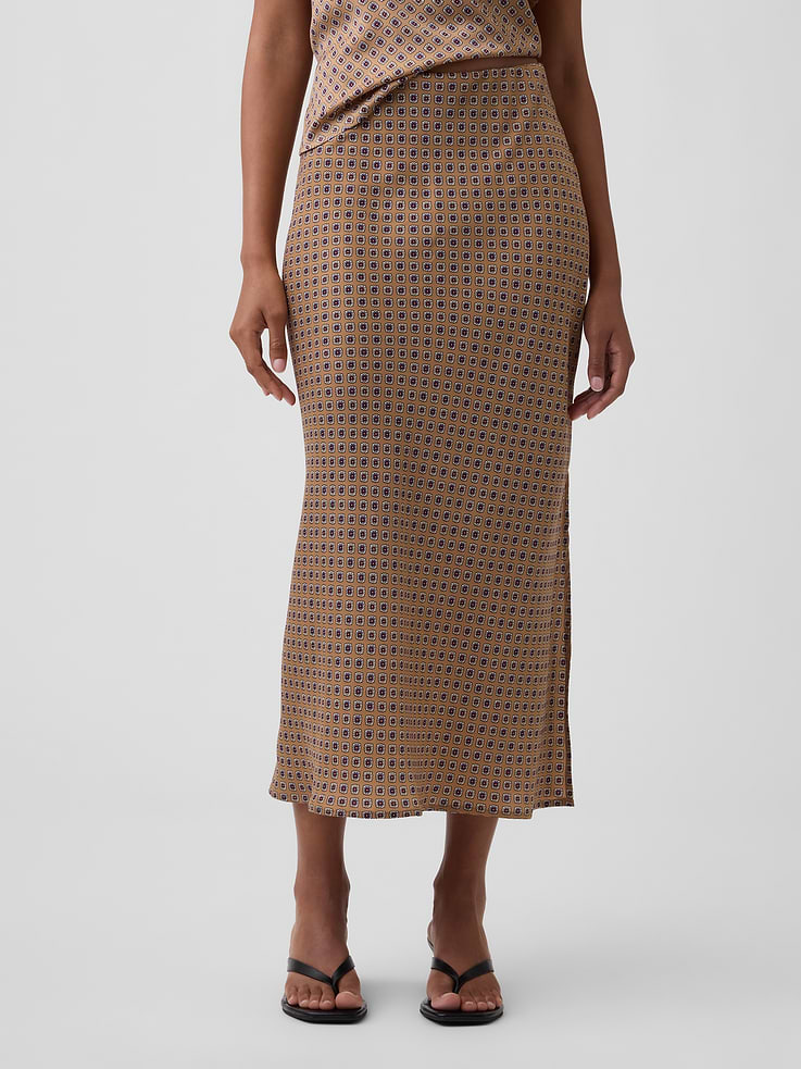 Image number 3 showing, Satin Pull-On Maxi Skirt