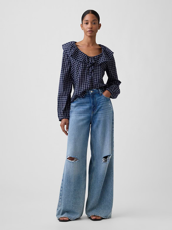 Relaxed Ruffle Top