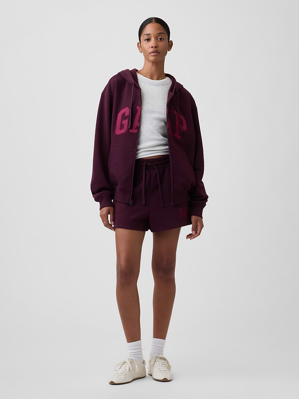 Relaxed Gap Logo Zip Hoodie