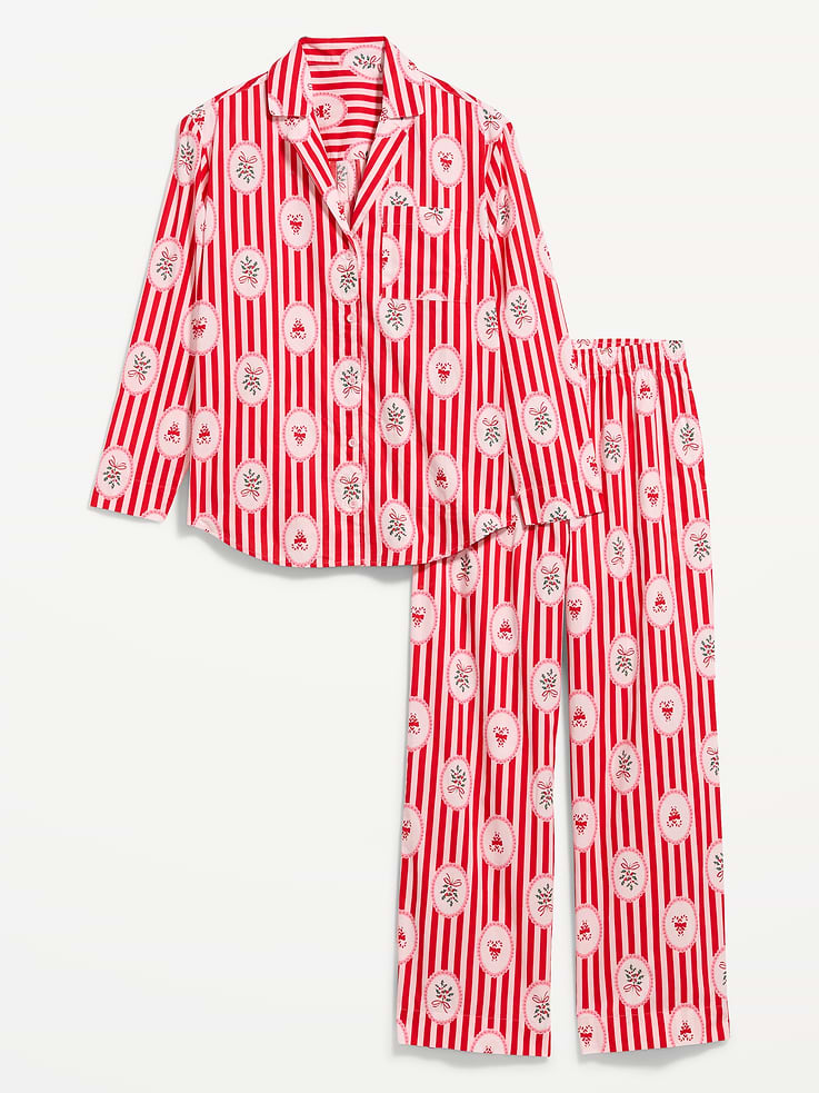 Image 3 of 8, Poplin Pajama Pant Set