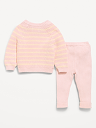 Image number 2 showing, Cozy Ribbed Sweater and Leggings Set for Baby