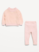 Image number 4 showing, Cozy Ribbed Sweater and Leggings Set for Baby