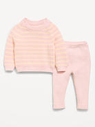 Image number 1 showing, Cozy Ribbed Sweater and Leggings Set for Baby