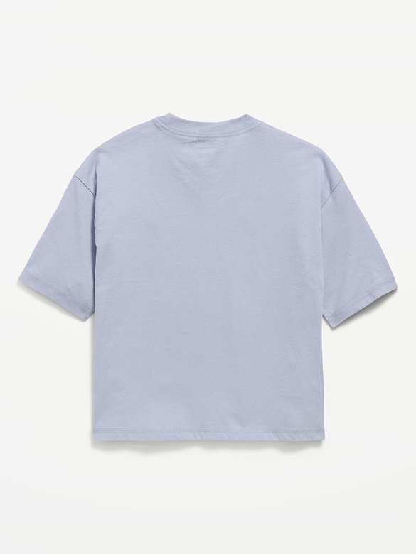 Ghost Face™ Gender-Neutral Oversized Graphic T-Shirt for Kids