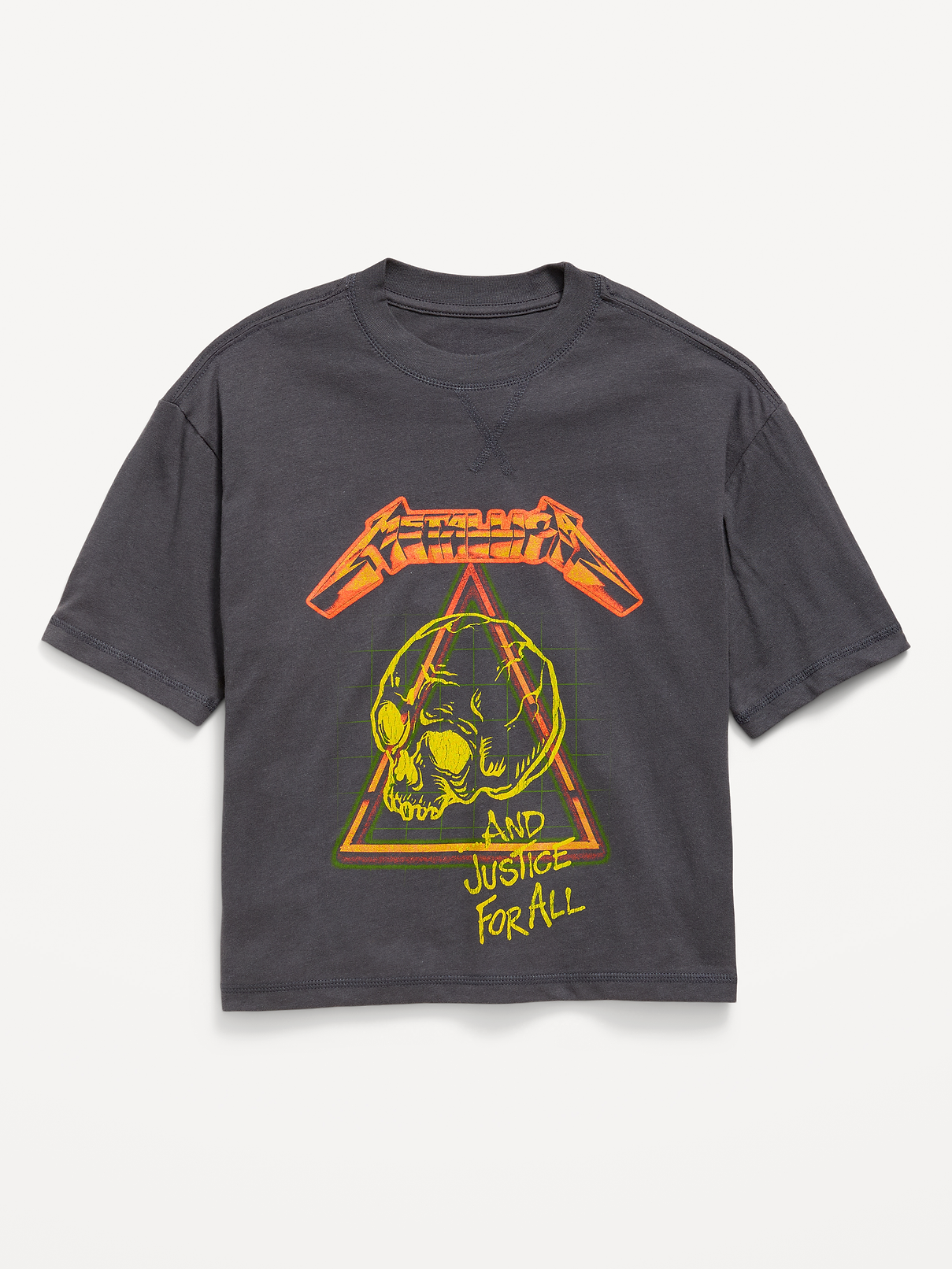 Image number 1 showing, Metallica™ Gender-Neutral Oversized Graphic T-Shirt for Kids