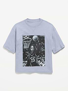 Image number 1 showing, Ghost Face™ Gender-Neutral Oversized Graphic T-Shirt for Kids