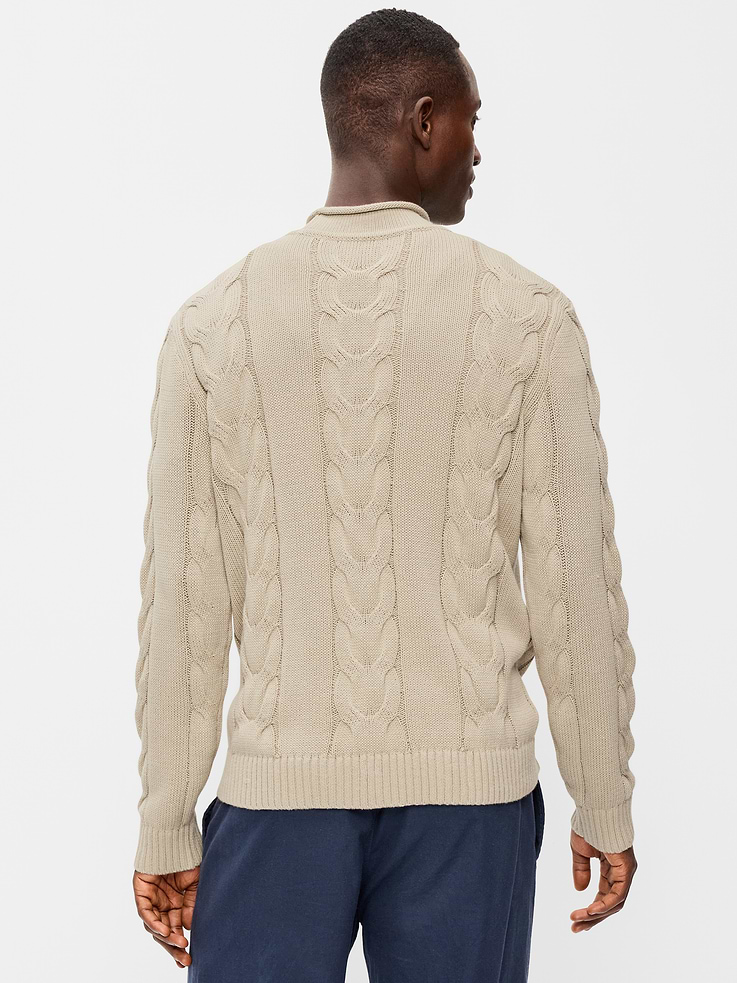 Image number 2 showing, Loose Cable-Knit Sweater