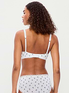 Image number 2 showing, Lace-Trim Cotton Triangle Bralette