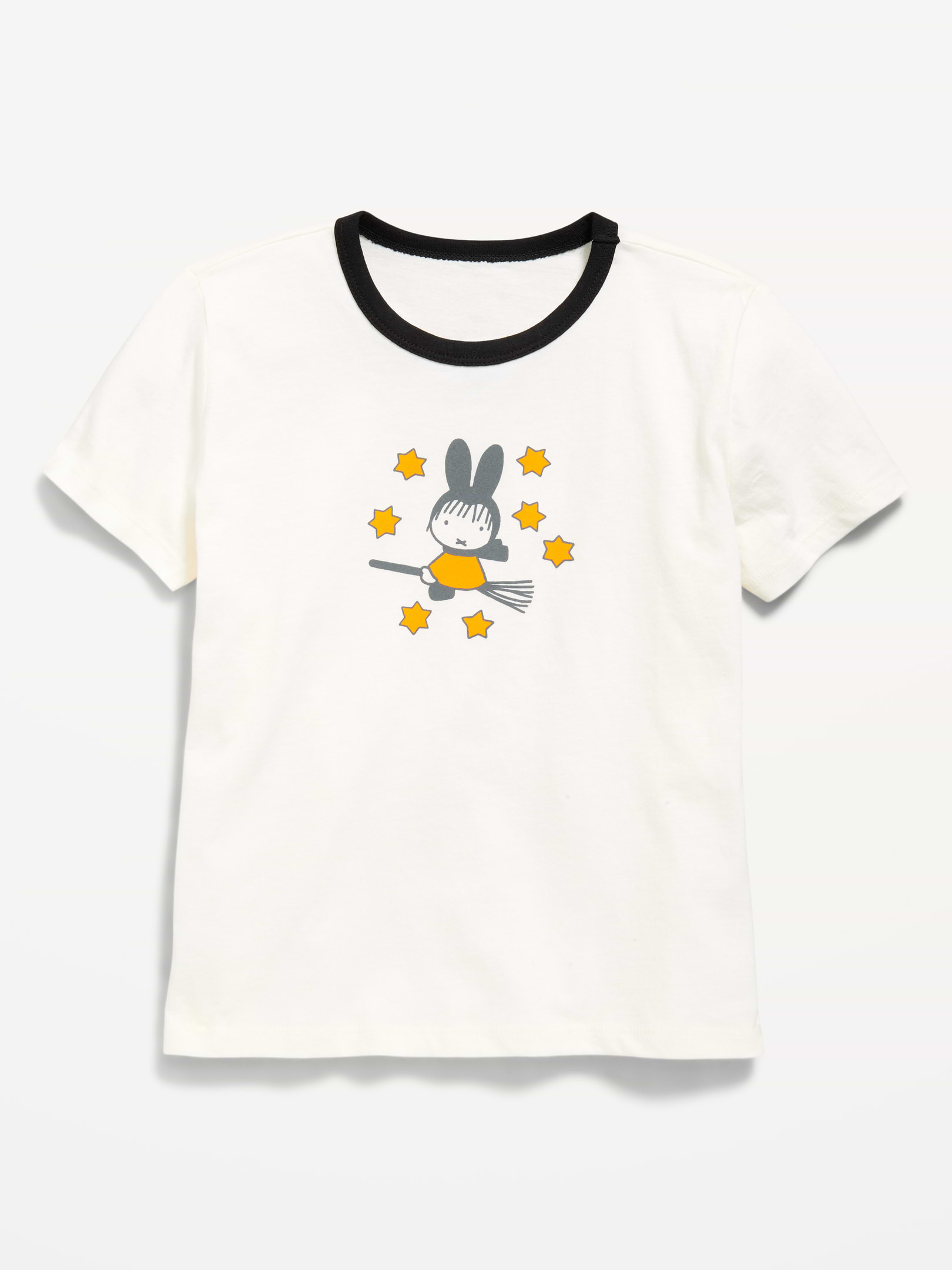 L'image numéro 1 présente T-shirt à bords contrastants à imprimé Miffy™ pour fille