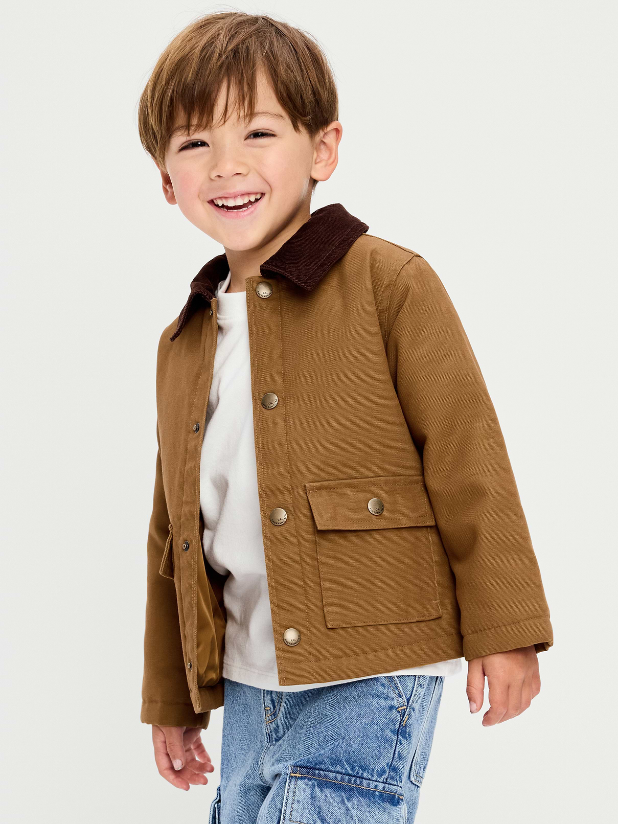 Image number 1 showing, Canvas Barn Jacket for Toddler Boys