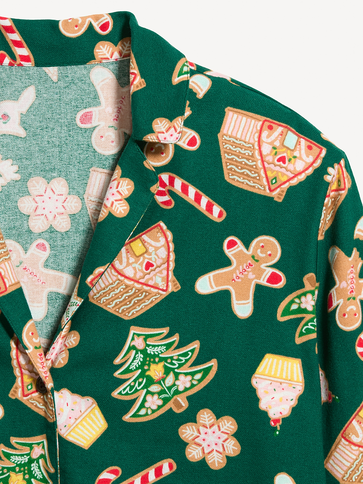 Image 4 de 8, Pyjama en flanelle à motif pour femme