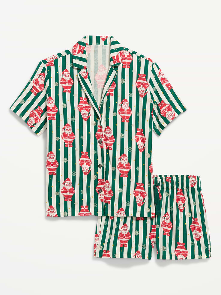 Image 3 of 7, Flannel Pajama Short Set for Women