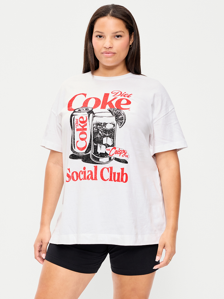 L'image numéro 8 présente T-shirt long surdimensionné Coca Cola®