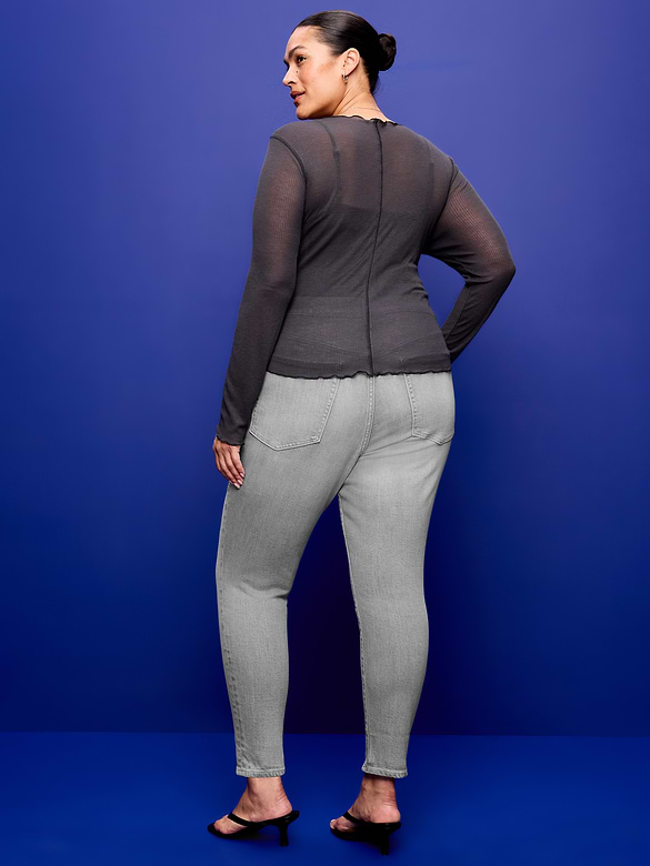 High-Waisted OG Straight Ankle Jeans
