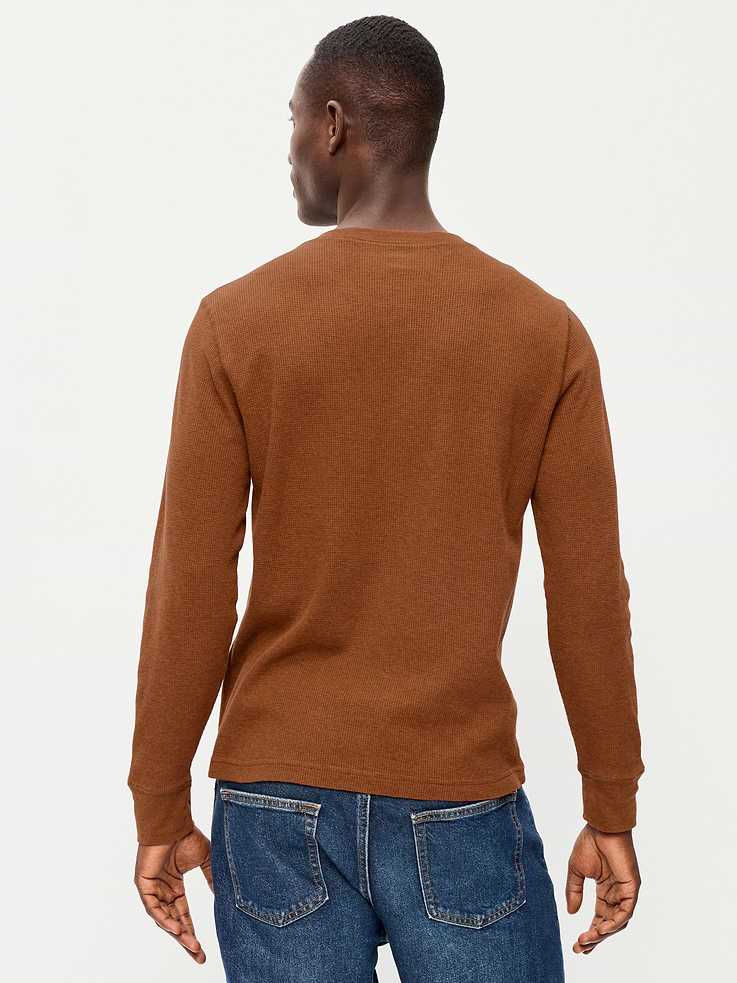 Image number 2 showing, Long-Sleeve Waffle Henley T-Shirt