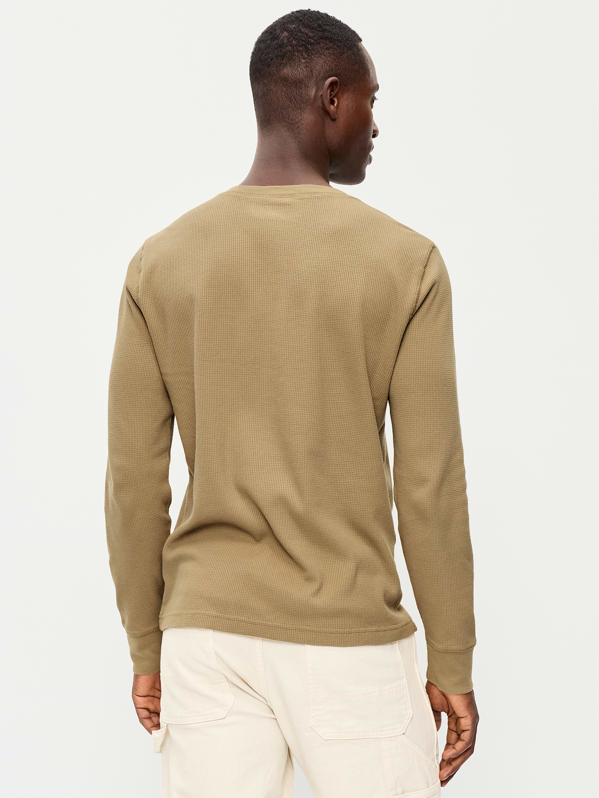 Image number 2 showing, Long-Sleeve Waffle Henley T-Shirt