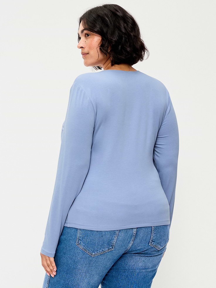 Image number 8 showing, Hug Double-Layer Crew-Neck Long-Sleeve Top