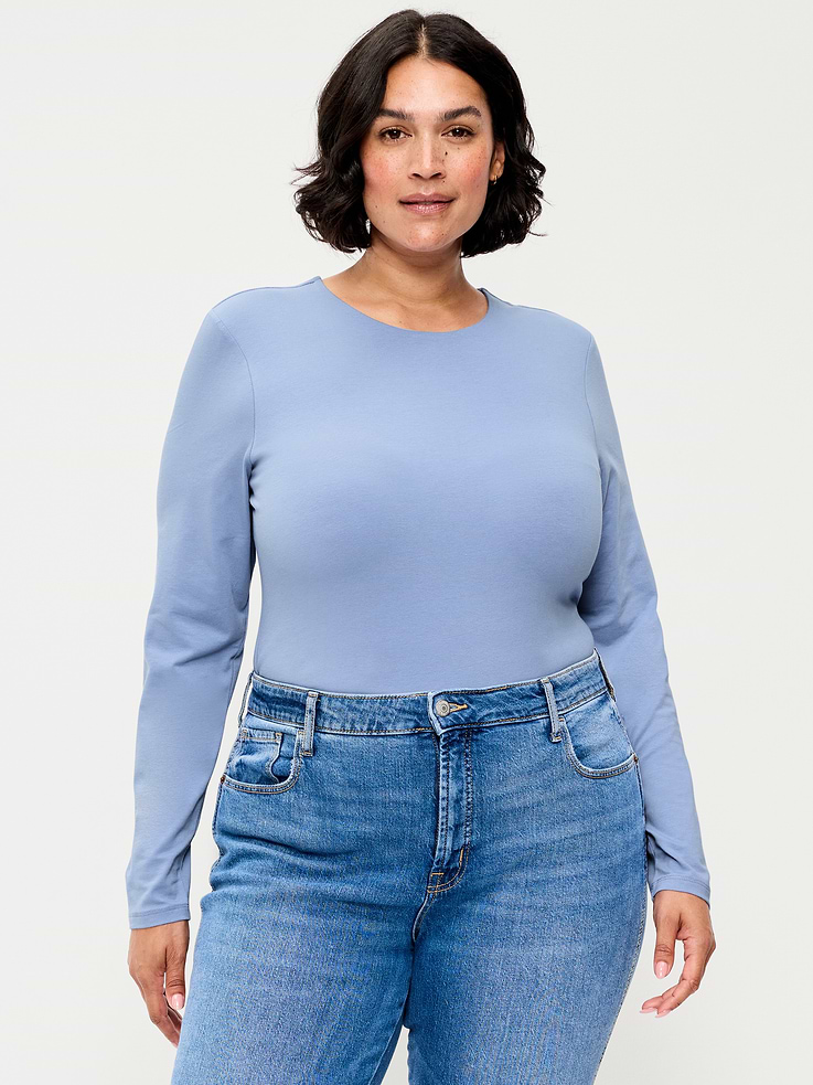 Image number 7 showing, Hug Double-Layer Crew-Neck Long-Sleeve Top