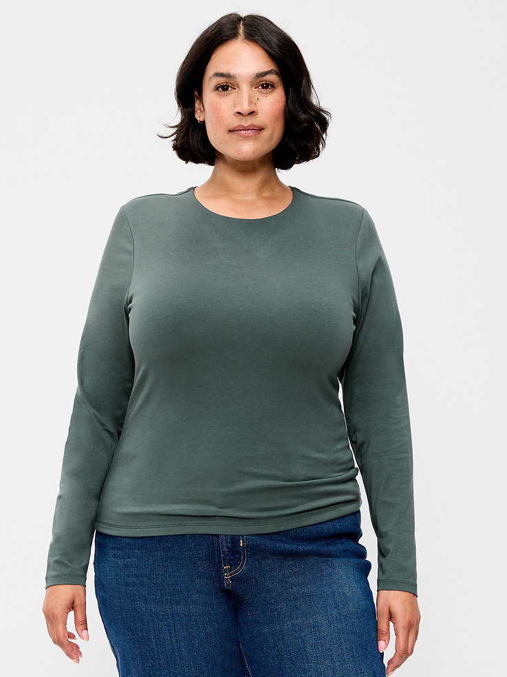 Image number 5 showing, Hug Double-Layer Crew-Neck Long-Sleeve Top