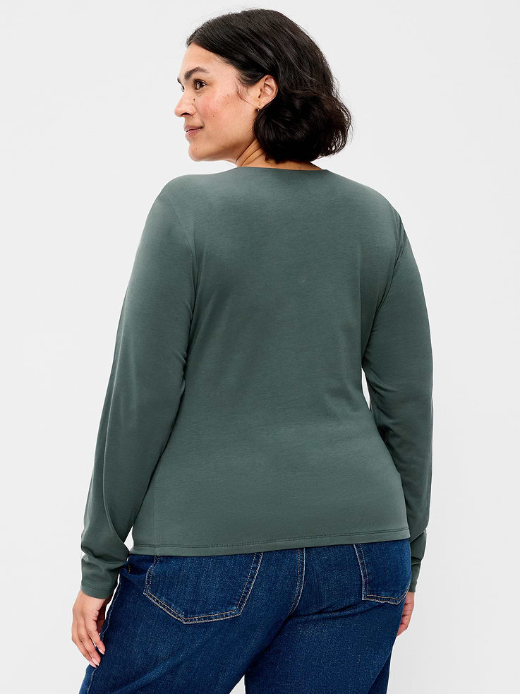 Image number 6 showing, Hug Double-Layer Crew-Neck Long-Sleeve Top