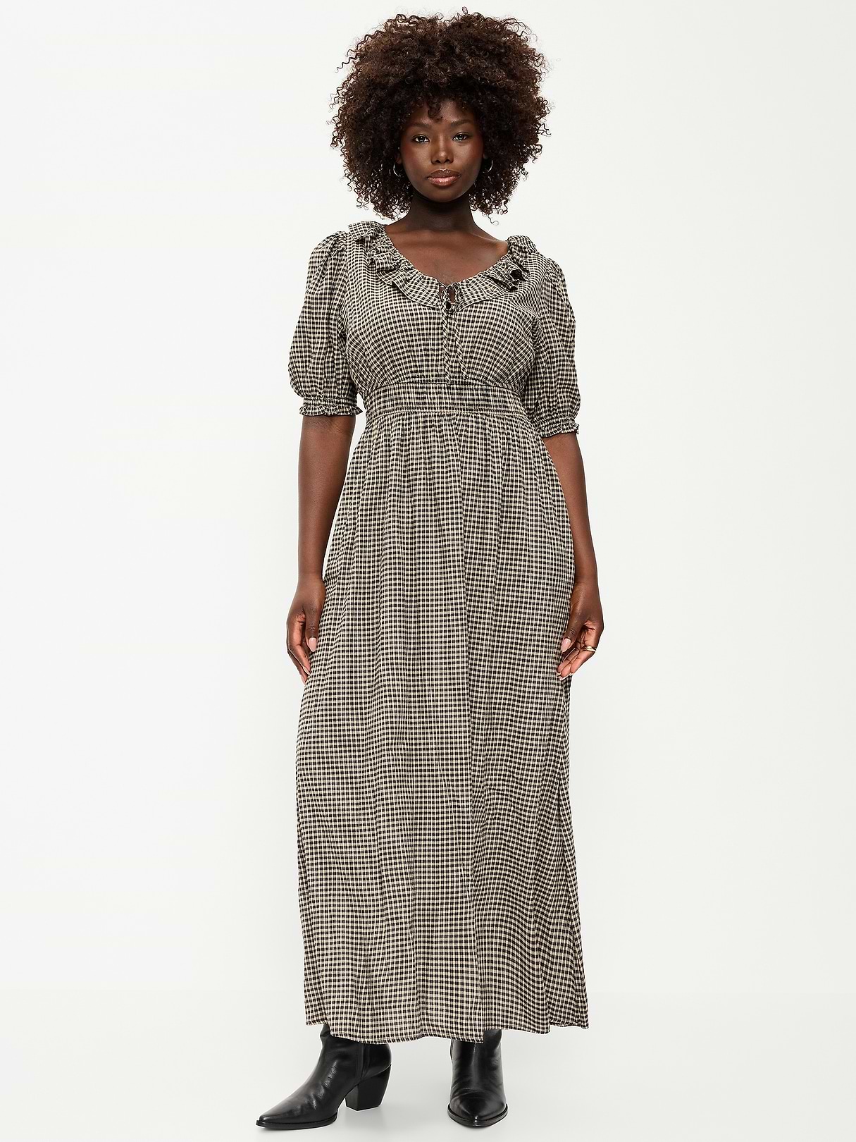 Ruffle-Trim Boho Maxi Dress | Old Navy