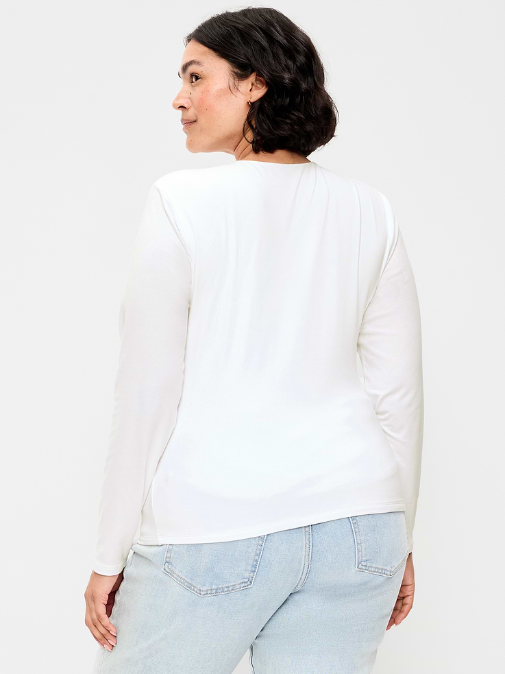 Image number 6 showing, Hug Double-Layer Crew-Neck Long-Sleeve Top