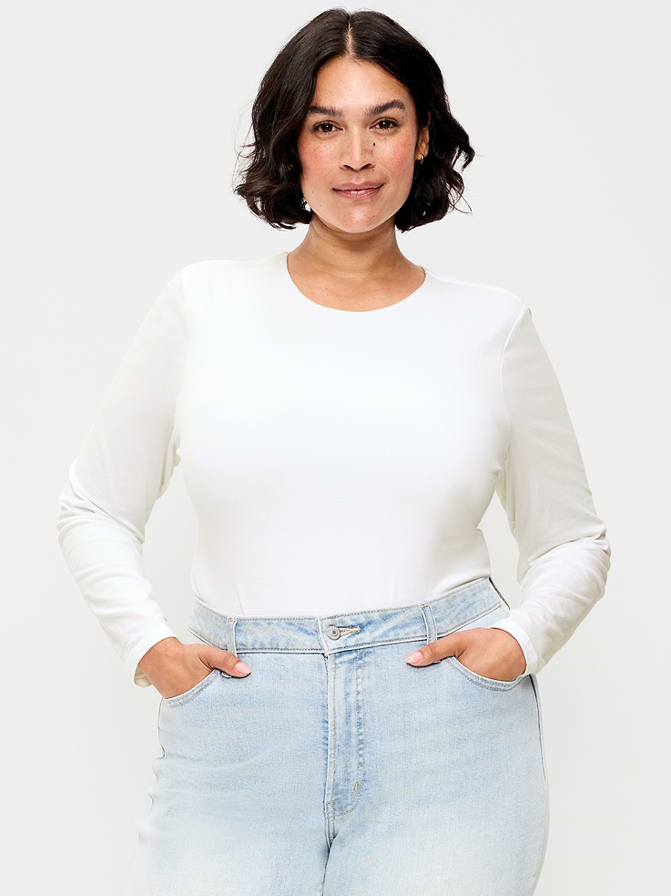 Image number 5 showing, Hug Double-Layer Crew-Neck Long-Sleeve Top