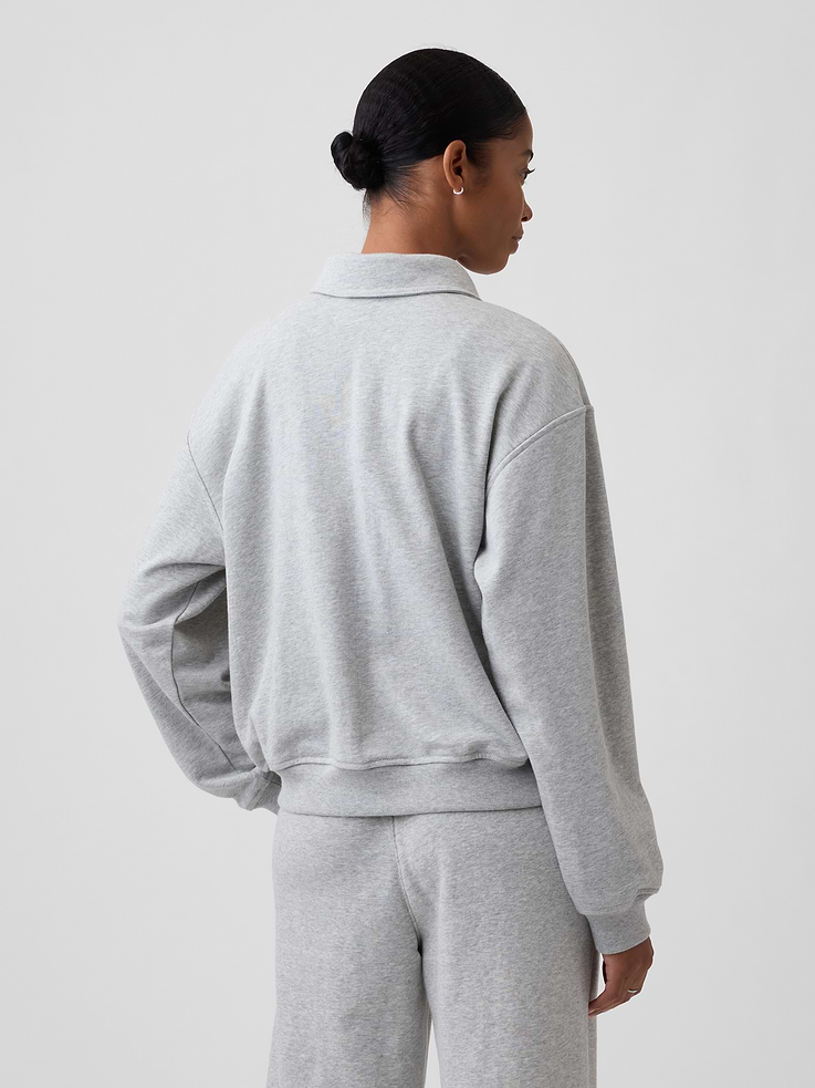 Image number 2 showing, Relaxed Cropped Polo Sweatshirt