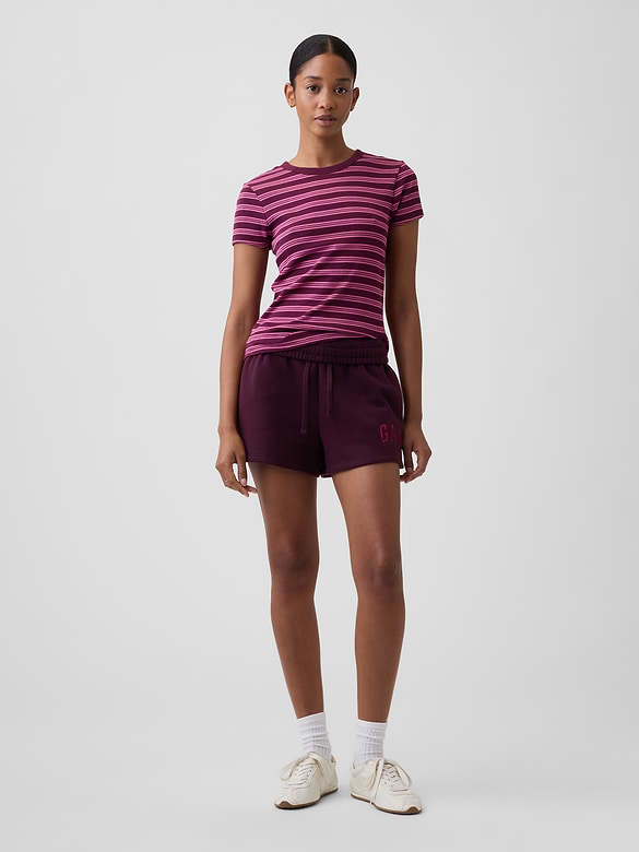 Ribbed Crewneck T-Shirt