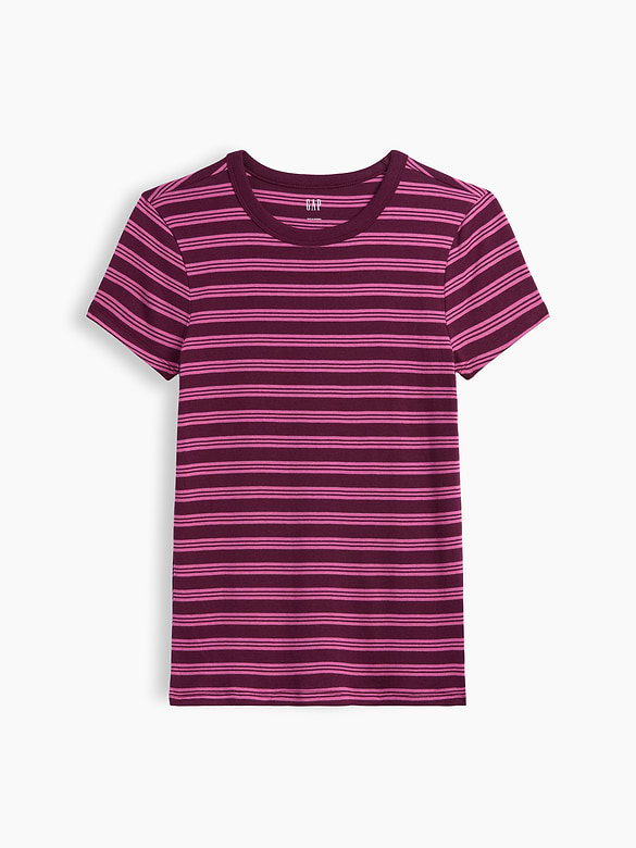 Ribbed Crewneck T-Shirt