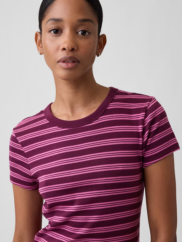 Ribbed Crewneck T-Shirt