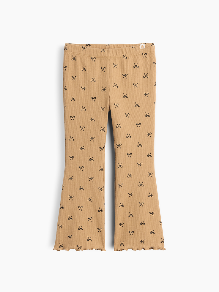 Image number 1 showing, babyGap Pull-On Ribbed Flare Leggings
