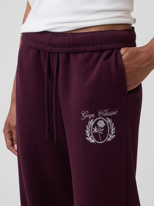 Relaxed Gap Graphic Straight-Leg Sweatpants