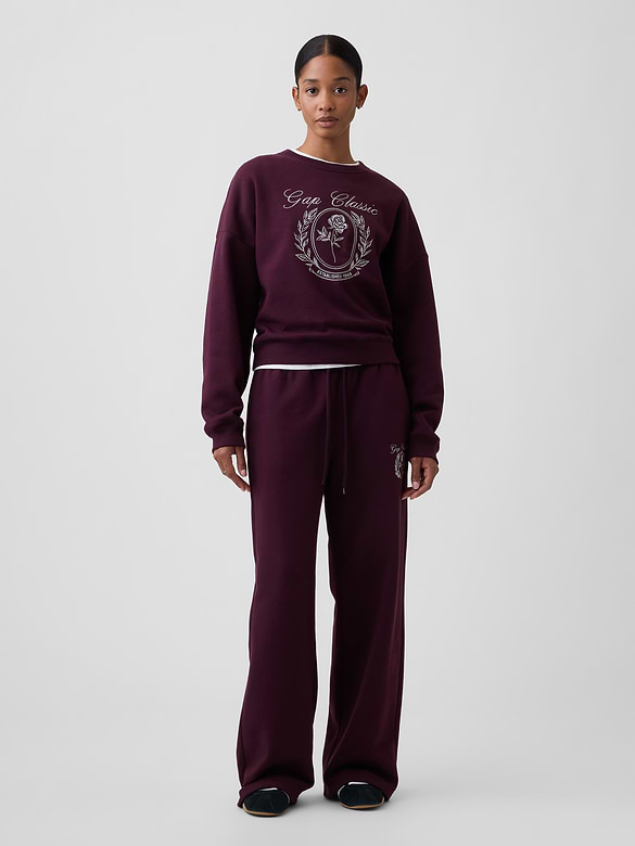 Relaxed Wedge Crewneck Sweatshirt