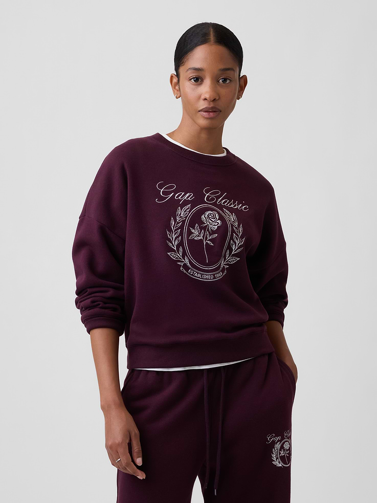 Image number 1 showing, Relaxed Wedge Crewneck Sweatshirt