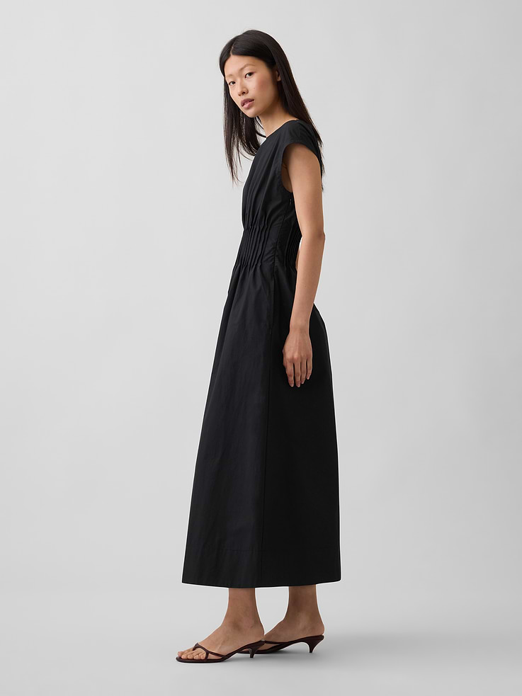 Image number 3 showing, Poplin Pintuck Maxi Dress