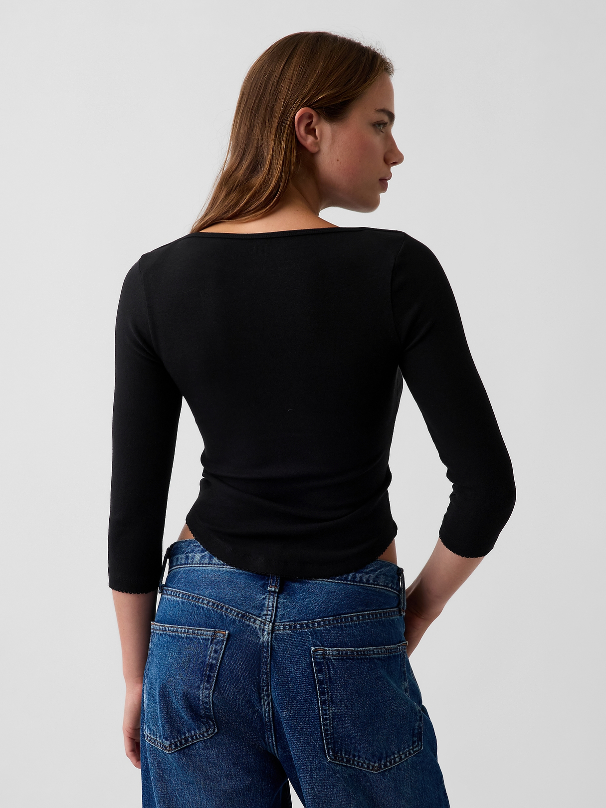 Modern Curved-Hem T-Shirt | Gap