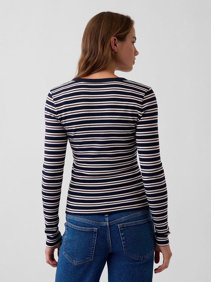 L'image numéro 3 présente Cardigan moderne ras du cou