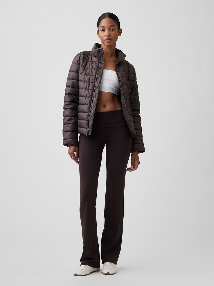 Image number 1 showing, GapFit Recycled Sky High Studio Flare Leggings
